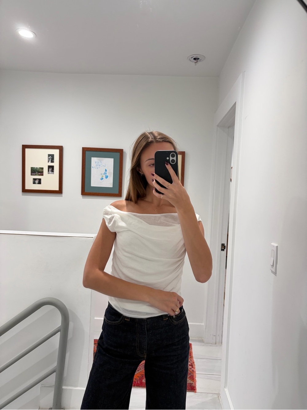 Five by Flynn Layered Tank in White